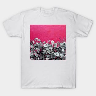 Fushia Flower Print T-Shirt